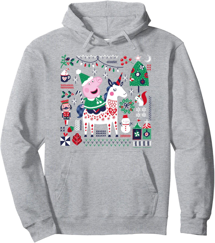 Peppa Pig Christmas Horse Pullover Hoodie