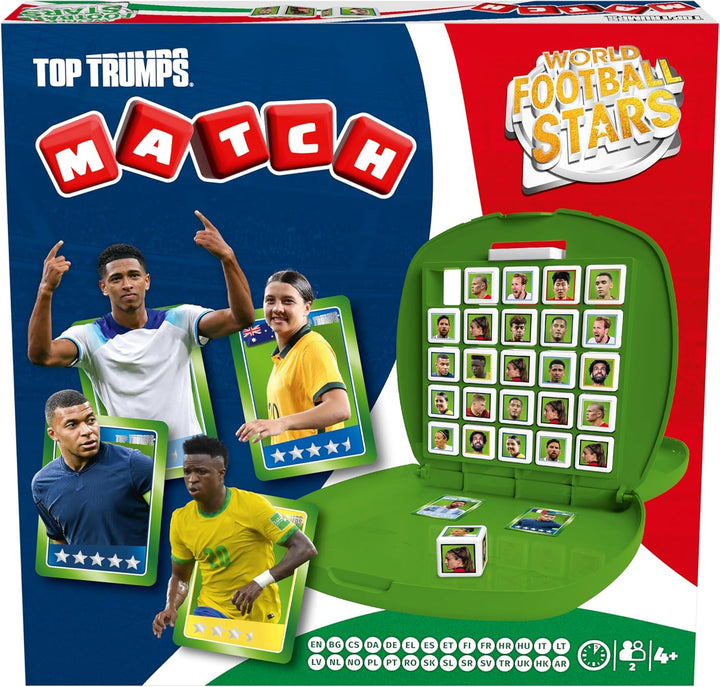Top Trumps Match Weltfussballstars Edition - WFS Match Beliebte Brettspiele - Gedächtnisspiel für Fa
