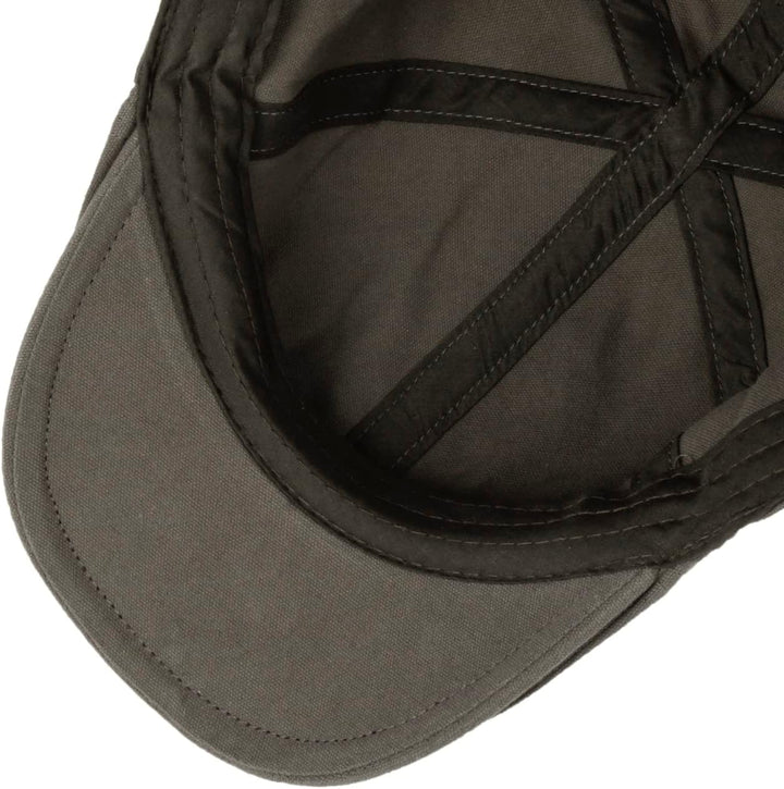Lipodo Washed Cotton Flatcap Schirmmütze Schiebermütze Baumwollcap Herren - mit Schirm Frühling-Somm