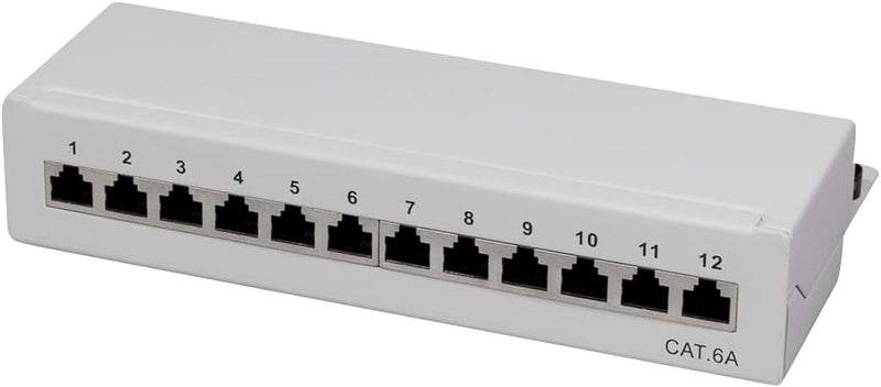 LogiLink Professional Cat.6A (500 MHz) Patchpanel - Verteilerfeld, Tisch/Wand/Desktop, STP (geschirm