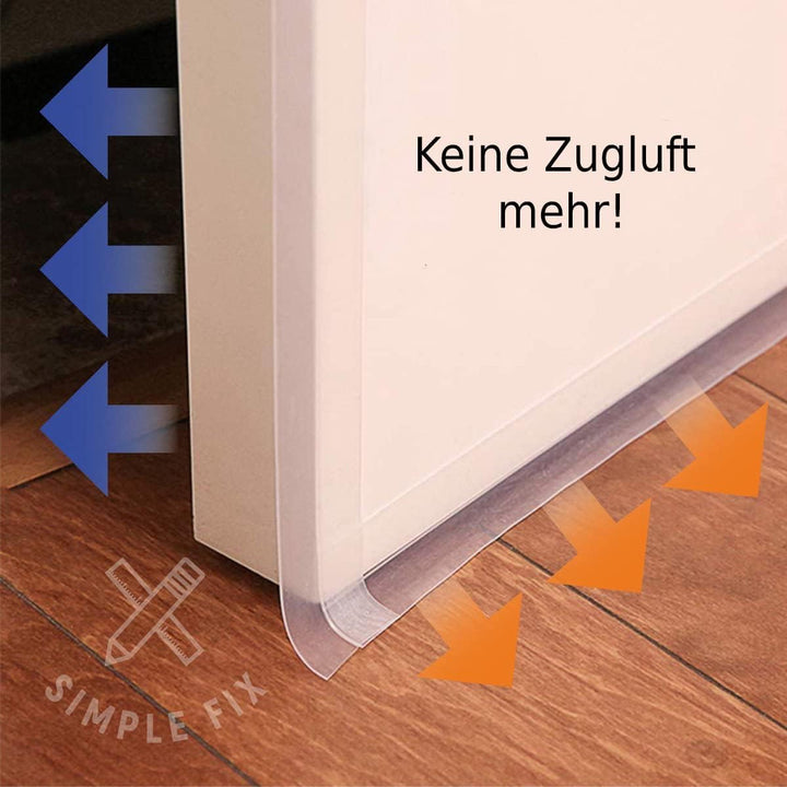 Zugluftstopper für Türen - 500 cm x 4.5 cm - Türdichtung - Zugstopper Haustür und Fenster, Windstopp