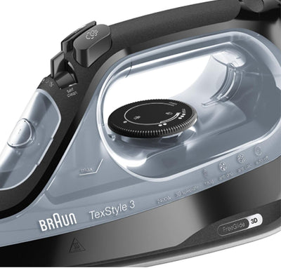 Braun Household BK TexStyle 3 SI 3055 Steam Iron, Plastic, 2400 W