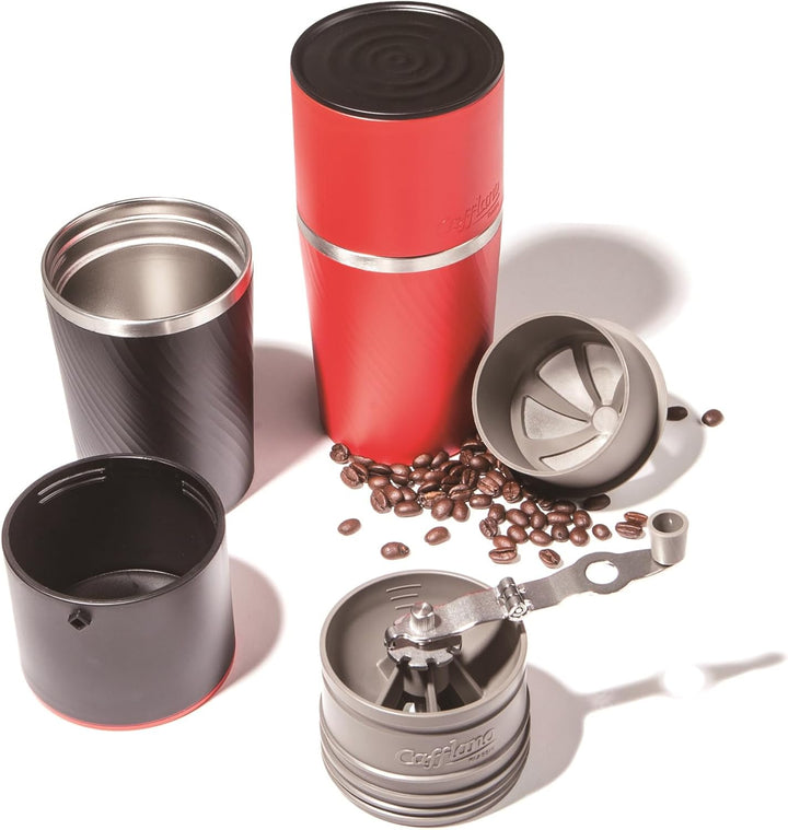 Klassic All-in-One Kaffeepresse von Cafflano Tragbar Cafflano Klassic - Red, Cafflano Klassic - Red