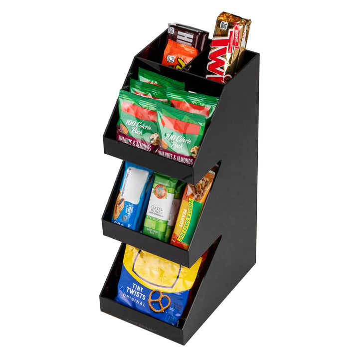 Mind Reader Foundation Collection, 3-Tier, 5-Compartment Coffee, Tea, Utensil and Condiment Dispense