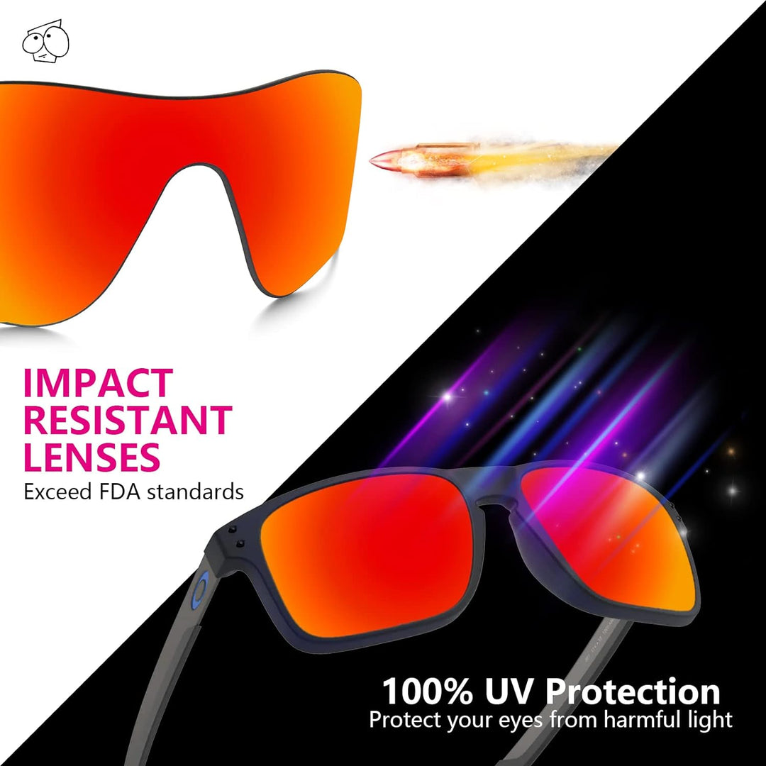 EZReplace Ersatzgläser für Oakley M2 Frame OO9212 Sonnenbrillen (polarisierte Gläser) Carbonschwarz