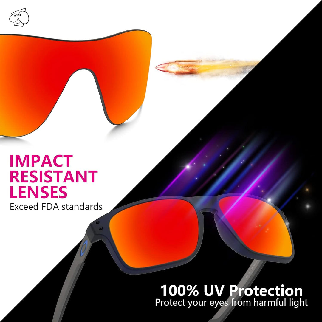 EZReplace Ersatzgläser für Oakley Radar EV Path OO9208 Sonnenbrillen (polarisierte Gläser) Kohlensch