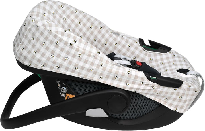 JYOKO Kids Bezug kompatibel mit Maxi Cosi Pebble 360 Y FamilyFix 360, aus Baumwolle (Picnic Vichy) P