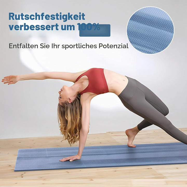 Avoalre Yogamatte faltbar, 173 x 61 cm, 5 mm – Handliche &amp; klappbare Yoga-Matte für Reise, Unterwegs