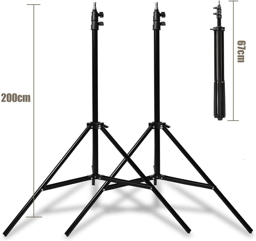 Godox Professionelles Studioblitz Set, Godox Studio Blitzlicht für Fotografie, 2x180W 5600K Blitzkop