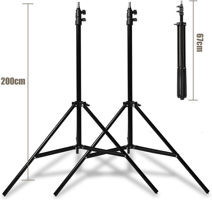Godox Professionelles Studioblitz Set, Godox Studio Blitzlicht für Fotografie, 2x180W 5600K Blitzkop