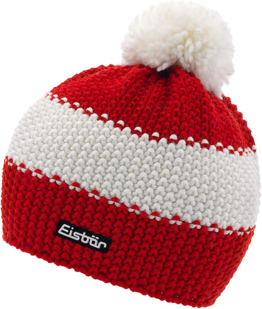 Eisbär Strickmütze Star Pompon MÜ Kids ardea/White/ardea
