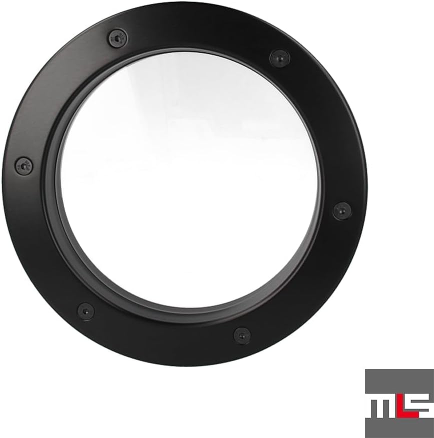 MLS Bullauge B4000, Bullauge für Türen, Robustes Aluminium, VSG-Sicherheitsglas, Passend für 40 mm S