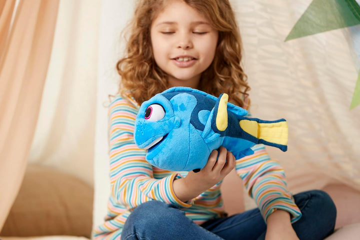 Disney Store Offizielles Dorie Kleines Kuscheltier, Findet Nemo, 32 cm, Plüschfigur mit Gestickten D