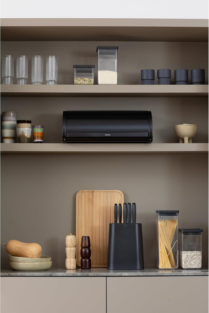 Brabantia Rollbrotkasten - Grosse Aufbewahrungsbox für Brot, Bagels, Brötchen auf der Arbeitsplatte