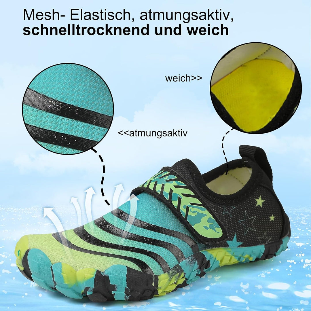 Maxome Kinder Wasserschuhe, Outdoor-Aqua-Socken für Kleinkinder, Jungen, Mädchen, Kinder sportlich S