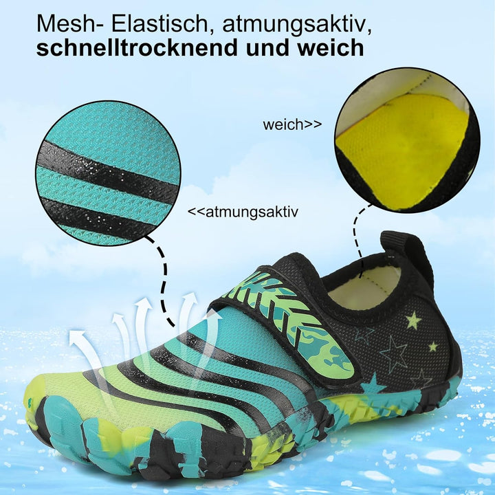 Maxome Kinder Wasserschuhe, Outdoor-Aqua-Socken für Kleinkinder, Jungen, Mädchen, Kinder sportlich S