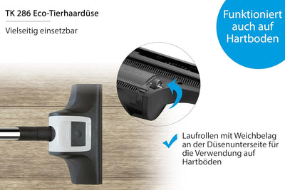 Wessel Werk TK 286 Staubsauger Eco-Tierhaardüse | Turbobürste | Ideal für Haustierbesitzer | entfern