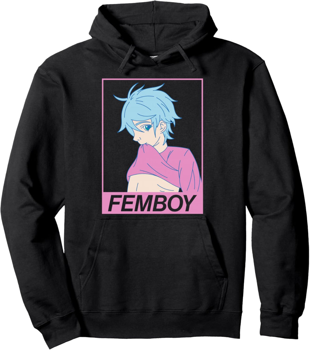 Anime Gay Boy Yaoi Design für Femboy Pullover Hoodie
