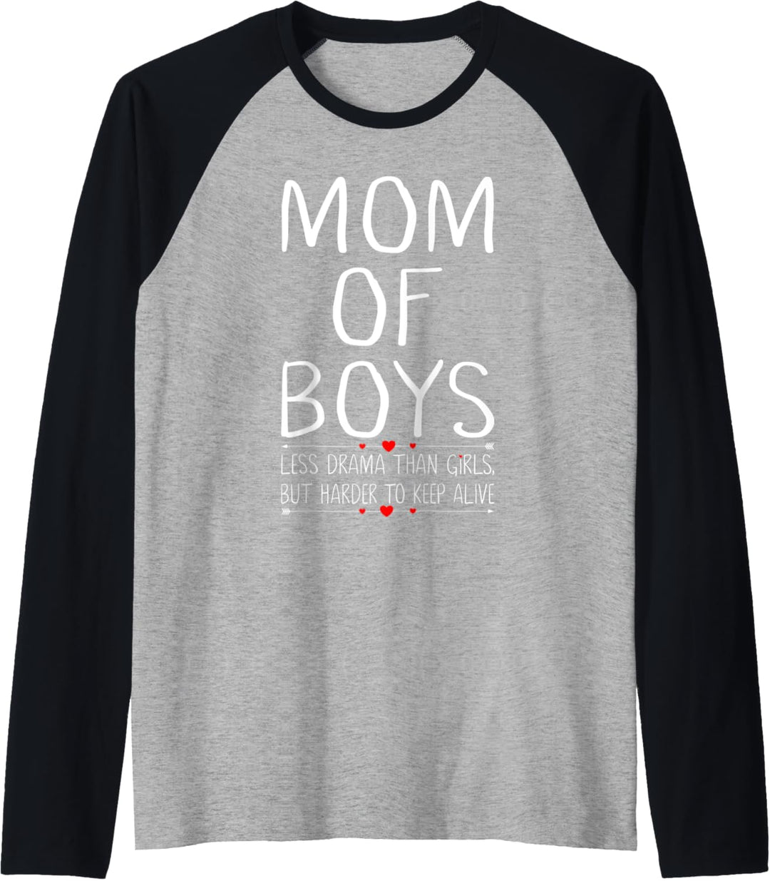 Mom of Boys Busy Mom Life Funny Motherhood Gifts for Mama Raglan
