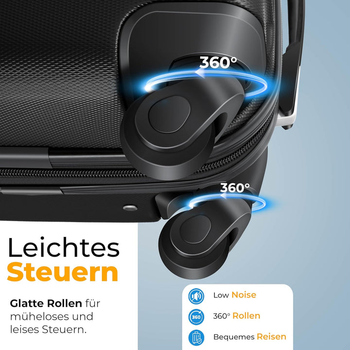 KESSER® 3tlg. Hartschalenkofferset Hartschalenkoffer Reisekoffer Set Reisekofferset Trolley Koffer I