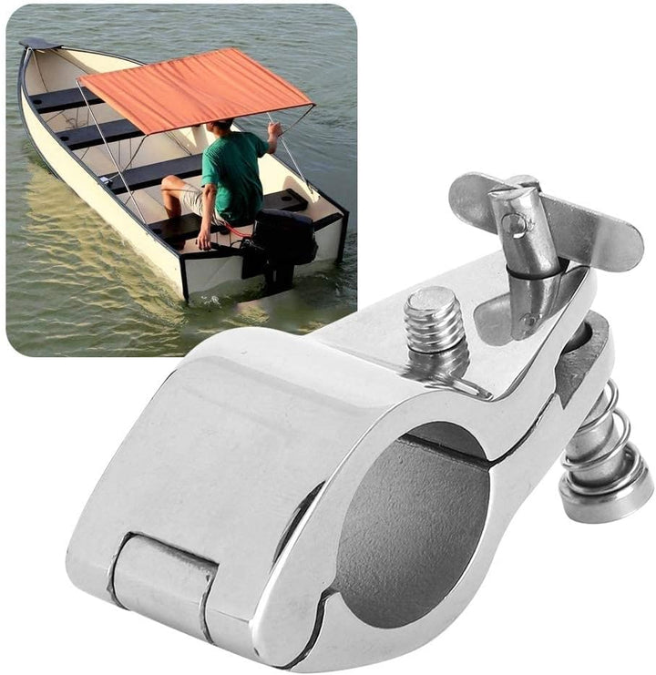 Marine-Kieferrutsche, Yctze Universal 2pcs Stahlbootsscharnier-Oberkieferrutsche Marine-Hardware-Fit