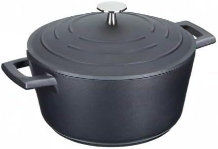 MasterClass Aluguss-Auflaufform, 20 cm/2,5 Liter, Geschenkverpackung, Schwarz 20 cm Deep Schwarz, 20