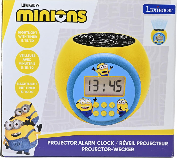 Lexibook, Ich - Einfach unverbesserlich Minions, Projektionswecker mit Schlummerfunktion und Weckfun