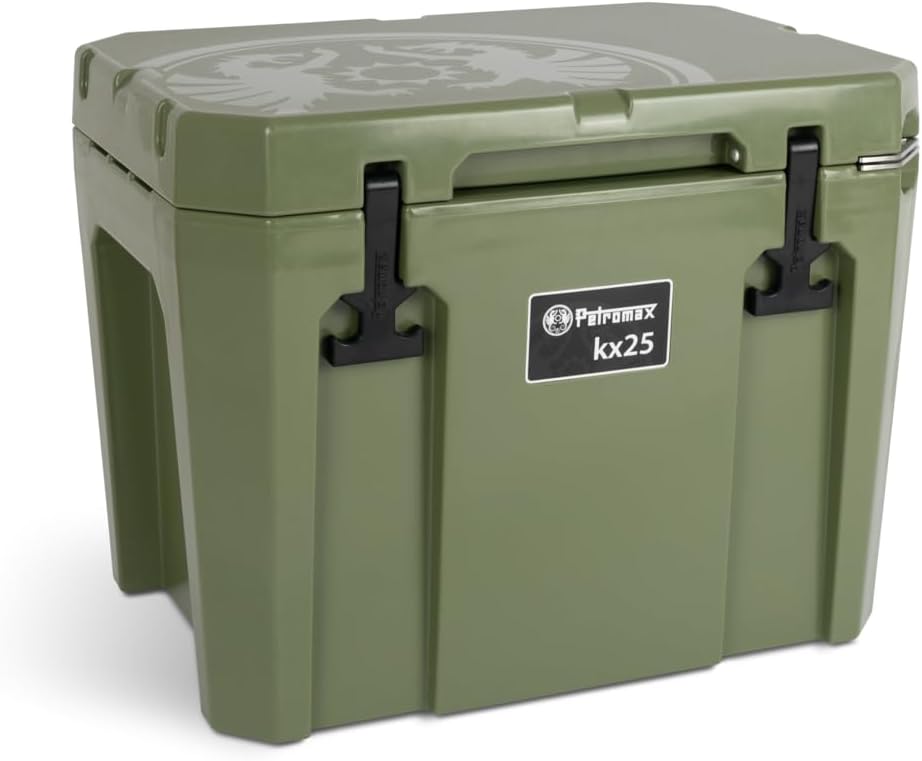 Petromax Kühlbox (25 L, Oliv) | passiv | Eiskühldauer bis zu 12 Tage