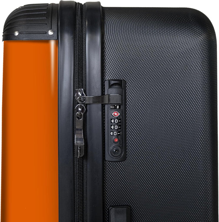 NoBoringSuitcases.com® Koffer XL Gross 77x51.5x28 cm Hartschale Reisekoffer 4 Rollen Leicht Koffer T