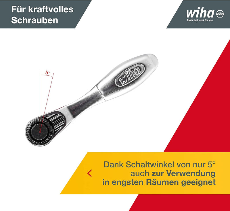 Wiha Micro Bit Set 66-tlg. inkl. Aufbwahrungsbox (39971) I Feinmechanik Schraubendreher Set mit Bit