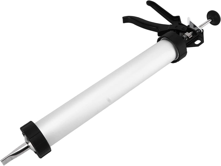 Jerky Gun, 15 Zoll Beef Stick Maker, Leicht zu Reinigendes Jerky Gun Kit, mit Runder Flacher Düse, f