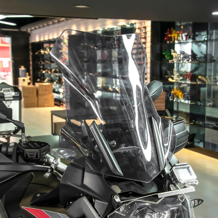 TAZGANTAX Motorrad Tourenscheibe Windschutz kompatibel mit B.M.W R1200GS R1250GS R 1200 GS R 1250 GS