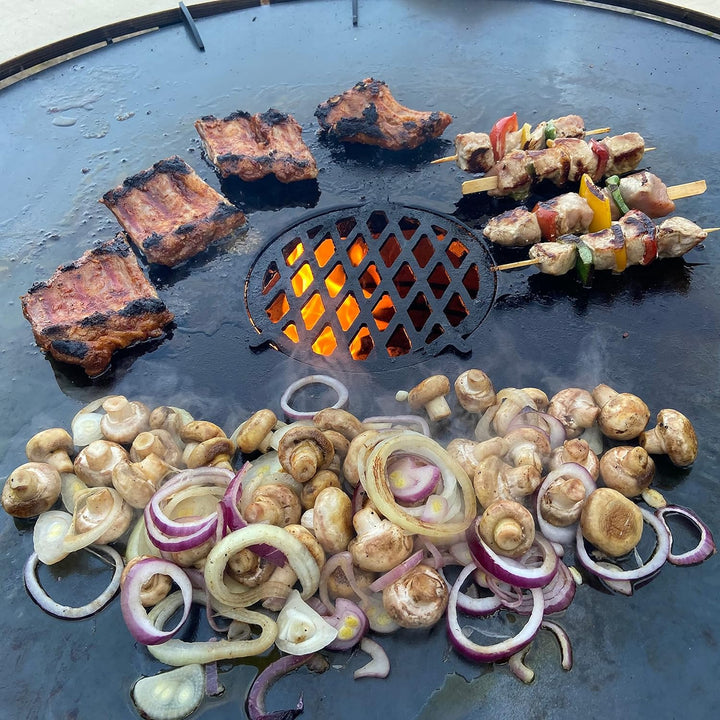 A. Weyck Tools Feuerplatte 80cm 5mm für Feuertonnen Grillplatte Plancha Grillring #02