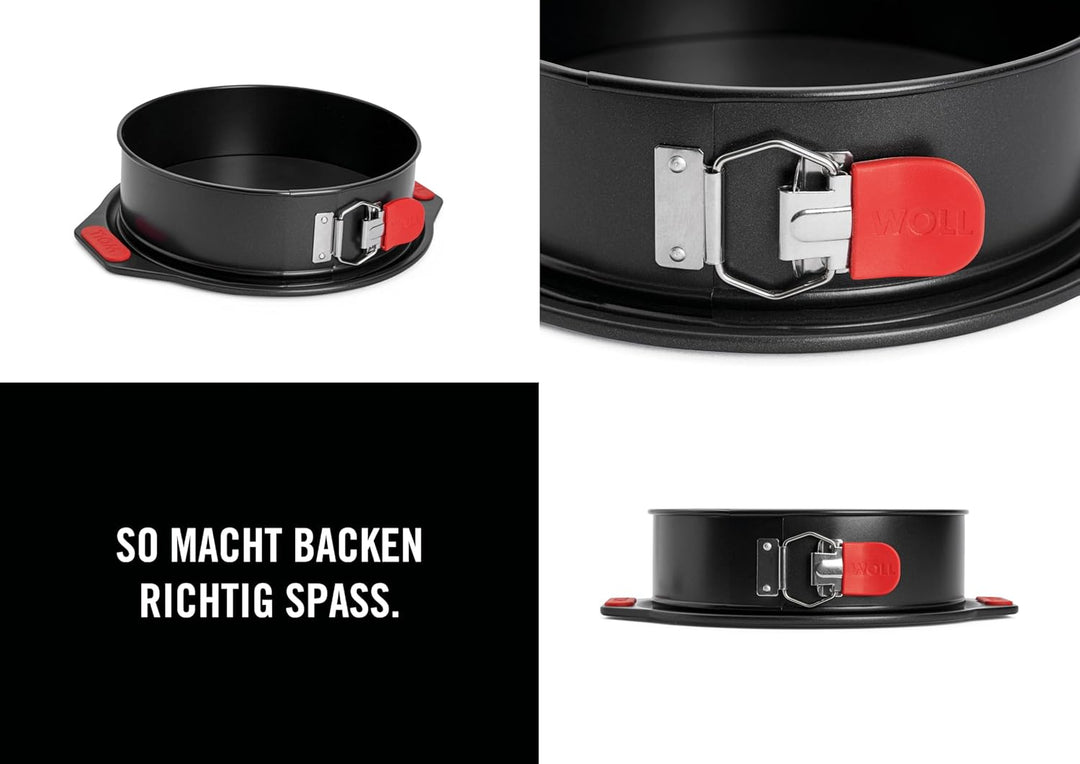 Woll Bakeware Springform Ø 24 cm, mit auslaufsicherem Boden, Schnellverriegelung und hitzebeständige