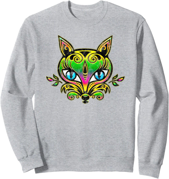 Fuchs Wald Tier Liebe Natur Bunt Wandern Outdoor Naturschutz Sweatshirt