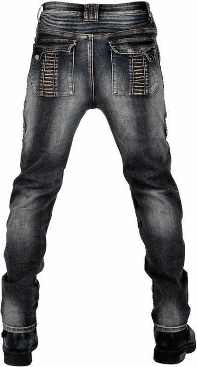 GEBIN Motorradhose Herren, Motorrad Jeans Herren mit Protektoren, Aramidfaser Jeans Herren Motorrad,
