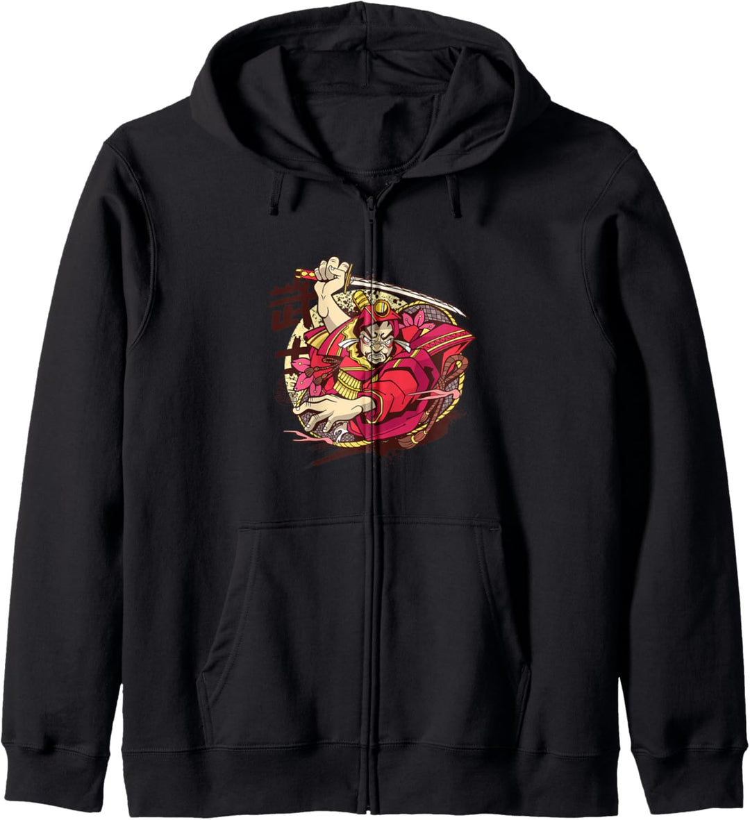 Japanischer Krieger - Manga-Anime-Kunst Kapuzenjacke
