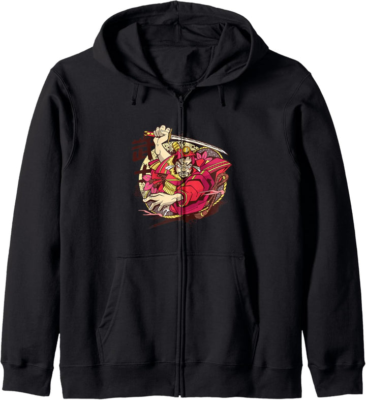 Japanischer Krieger - Manga-Anime-Kunst Kapuzenjacke