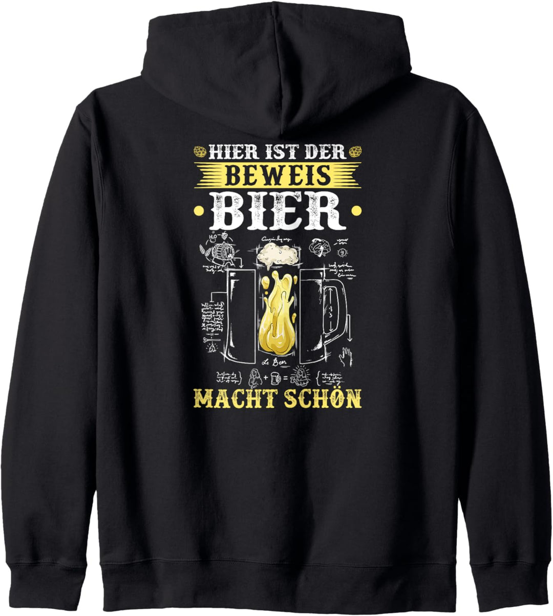 Bier Macht Schön Vatertag Spruch Biertrinker Hopfen Kapuzenjacke