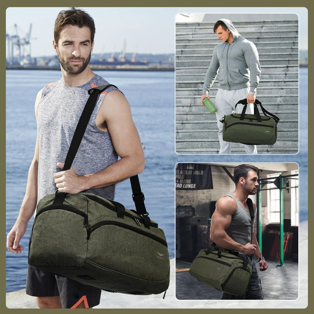 FIORETTO 35L Sporttasche &amp; Reisetasche für Damen und Herren, mit Schuhfach &amp; Nassfach, Wasserdicht T