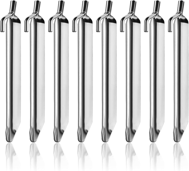 com-four® 16x Zelt-Heringe aus Stahl - robuste Erdnägel in V-Form für Camping und Outdoor - ideal fü