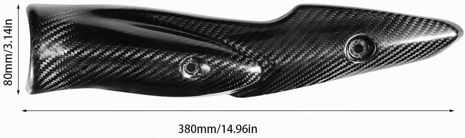 VOBOR Motorrad Hitzeschild, Motorradauspuffanlage Carbon Fiber Hitzeschild Schalldämpferabdeckung Fi