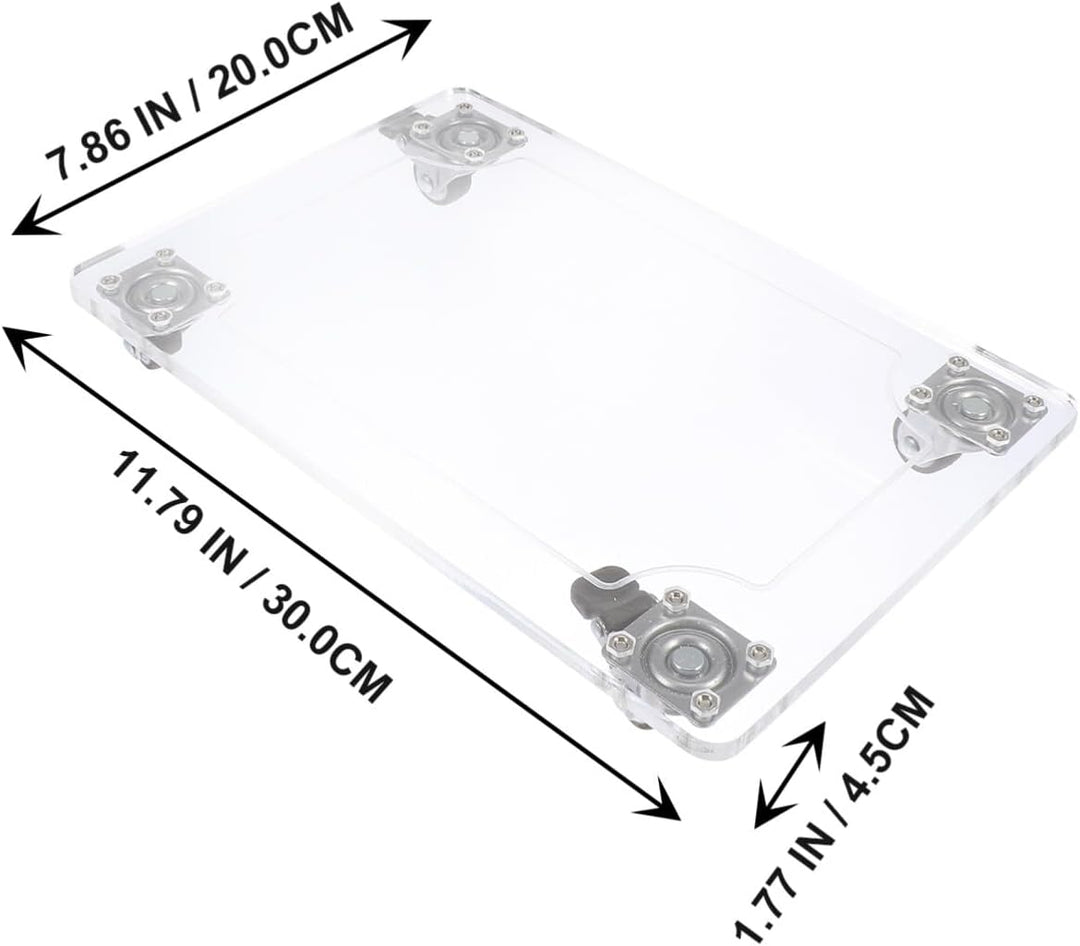 Cabilock Pflanzenroller Blumentopf Gefässroller Pflanzentopf Rollen: Eckig Acryl Transparent Möbelro