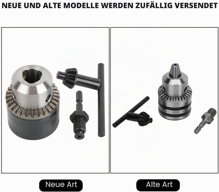 Bohrfutter, 3.0-16MM 1/2-20UNF Bohrfutteradapter-Kit Schlüsseltyp Bohrfutter mit Sechskantkopfadapte