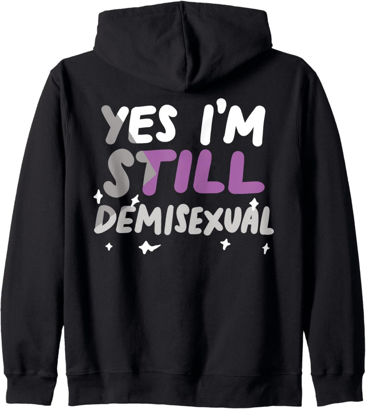 Yes I'm Still Demisexual Funny LGBTQIA Pride Flag Kapuzenjacke