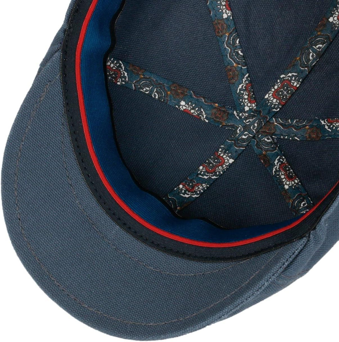 LIERYS Uni Cotton Flatcap - Klassische Form - Schiebermütze mit Stretchfutterband - Herren - Frühjah
