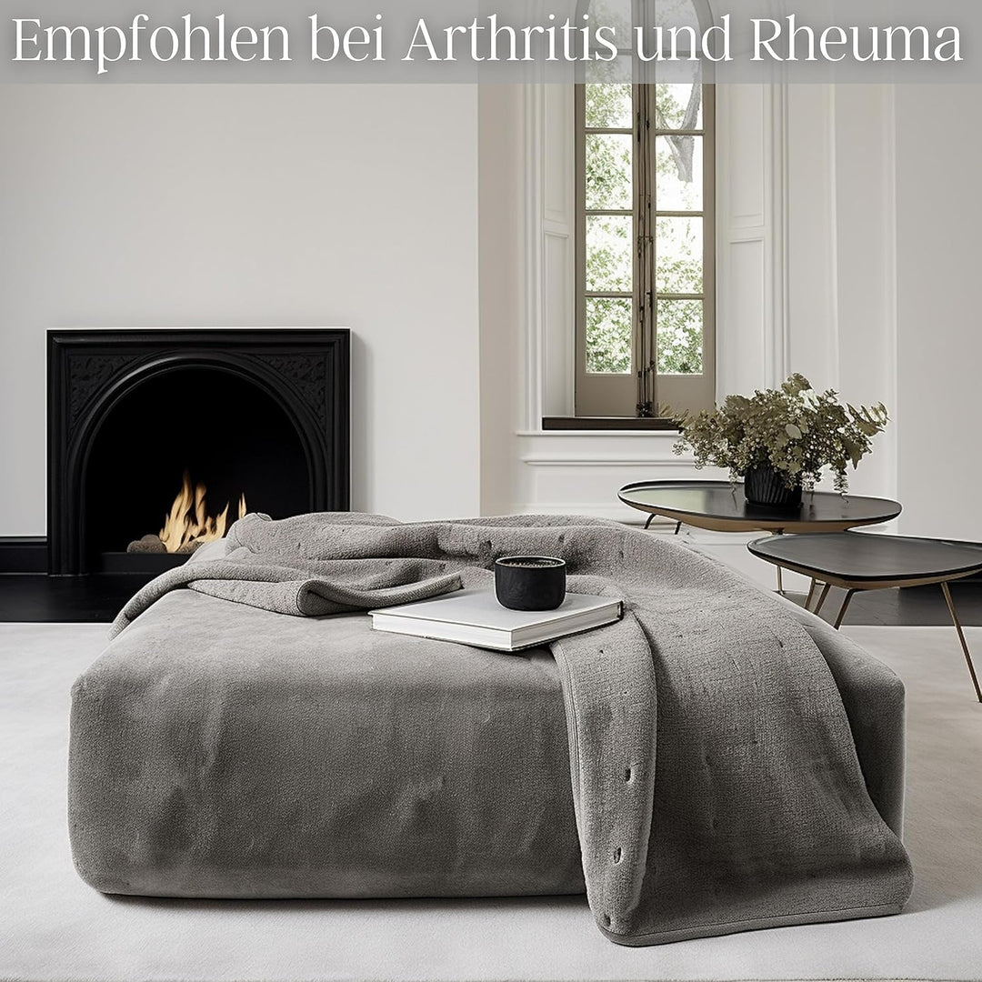 Steinborg Elektrische Heizdecke mit Abschaltautomatik | 150 x 80 cm | 6h Timer | bei 30° waschbar |