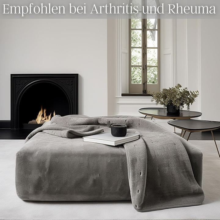 Steinborg Elektrische Heizdecke mit Abschaltautomatik | 150 x 80 cm | 6h Timer | bei 30° waschbar |