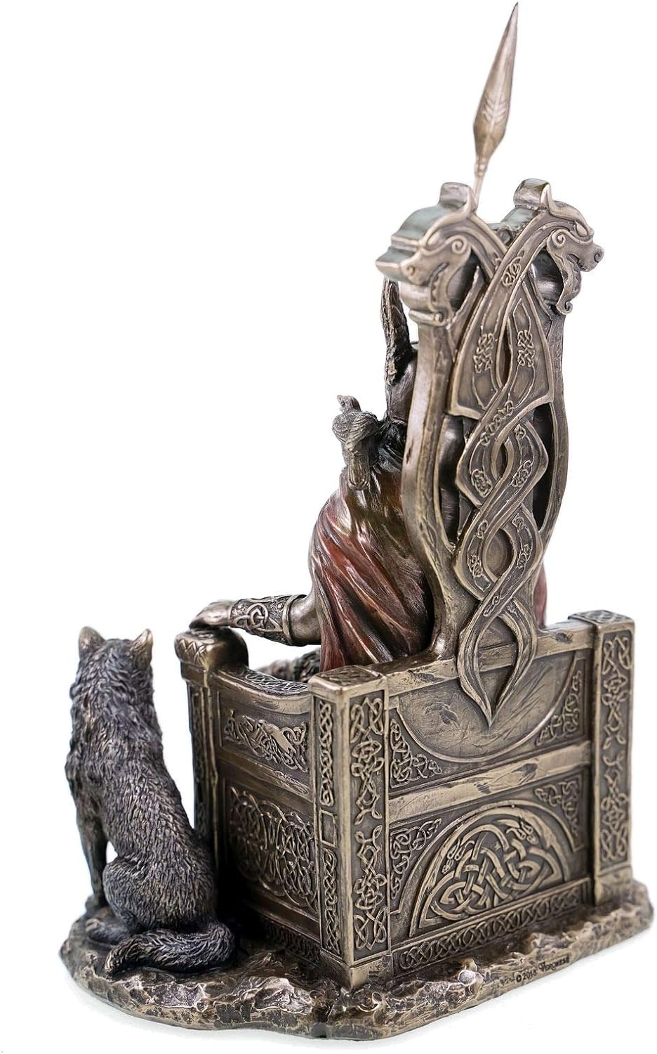 Veronese von Joh. Vogler GmbH Veronese 708-7392 Odin, deutscher Vater Gottes auf Thron mit Wölfen, G