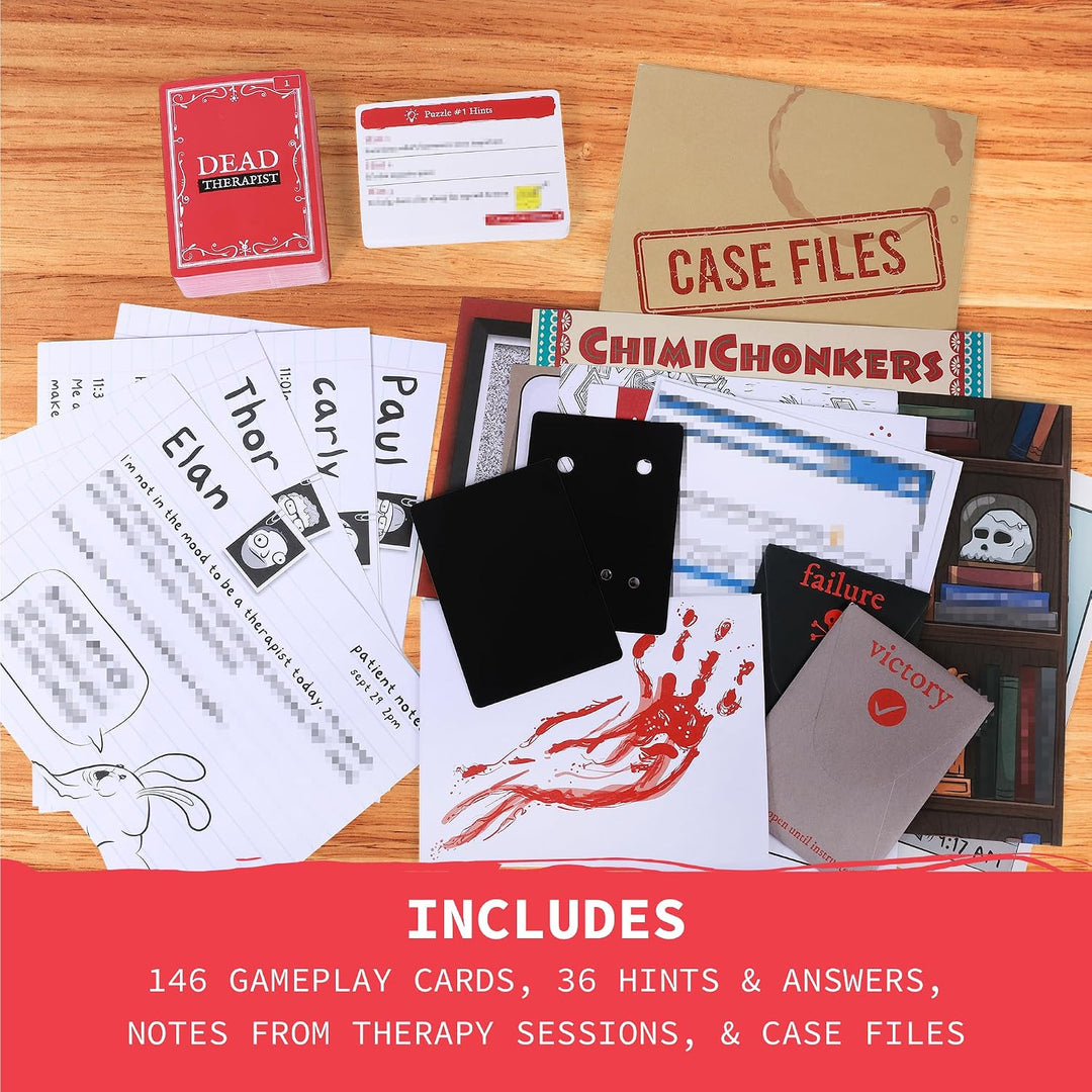 Exploding Kittens Dead Therapist: By, 1+ Players, Age 17+ Mystery Game